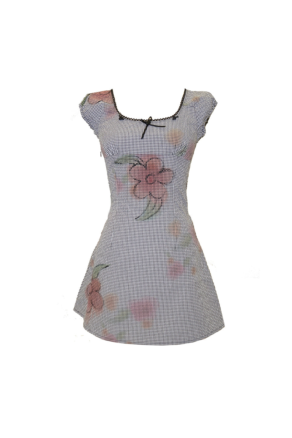 Introducing our Flower Gingham Dress, featuring a timeless gingham pattern and delicate flower embroidery. This dress exudes elegance and sophistication, perfect for any occasion. Made with high-quality materials, it offers both comfort and style. A must-have for any fashion-forward individual.