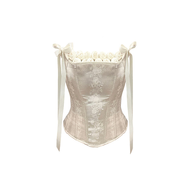 Satin Rose Corset -3rd Restock