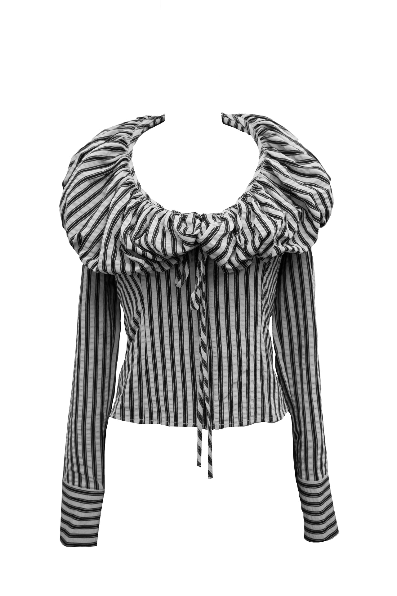 Pin stripe cloud blouse