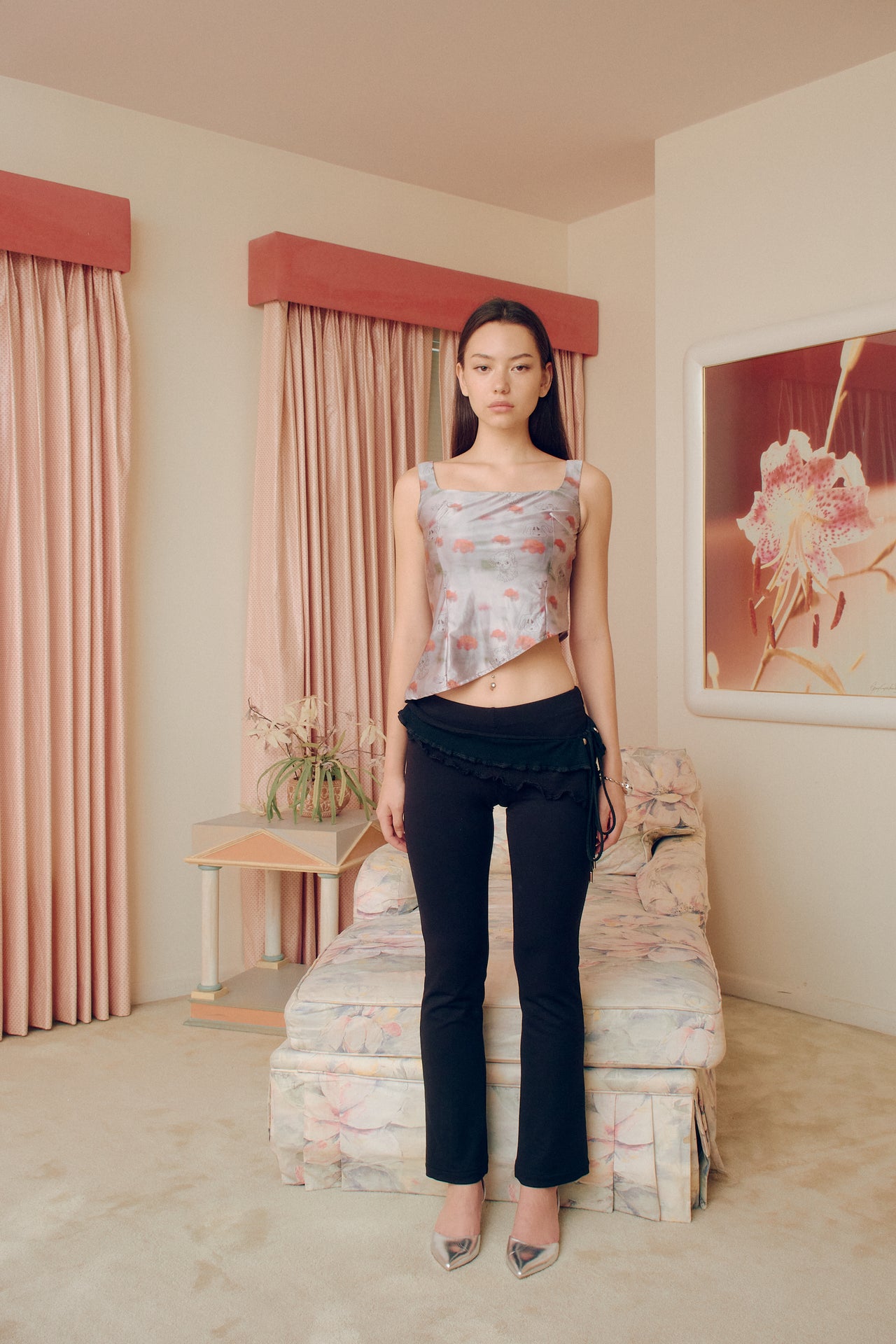 Unleash your fashion forward style with the Cry Dog Asymmetric Top. Crafted with an asymmetric design, this luxurious top adds a touch of edgy sophistication to your wardrobe. Perfect for any occasion, this top combines form and function for a stunning statement piece.