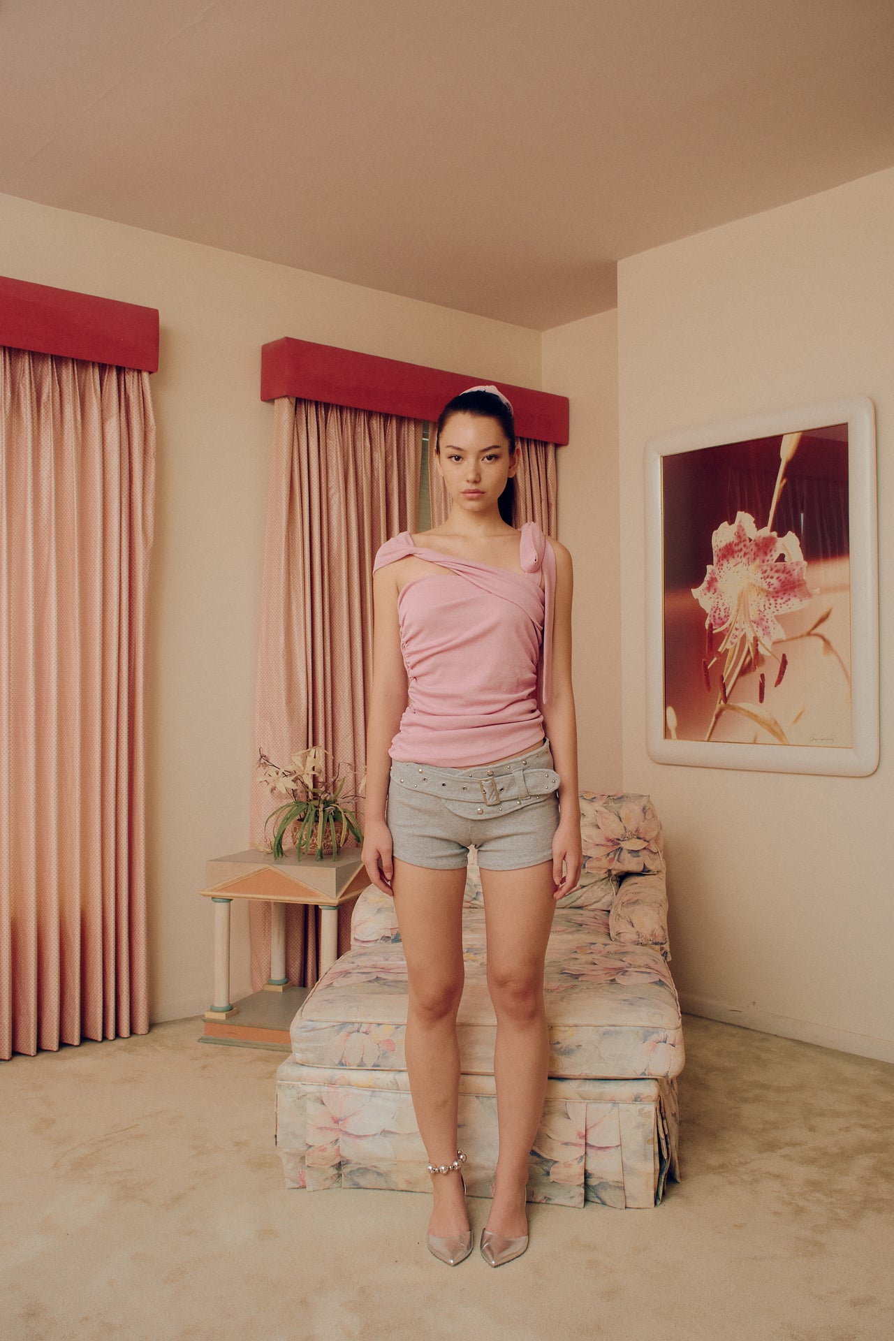 Step into spring and summer with Dani Belt Shorts - your new go-to pants! Effortlessly versatile, they pair with everything and add a touch of comfort and flair with a studded belt.