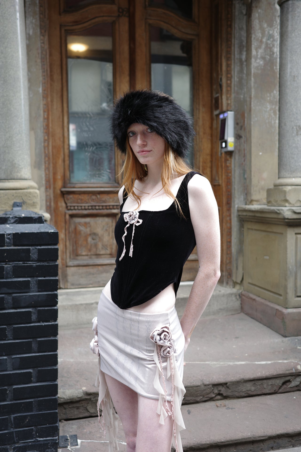 New me velvet corset