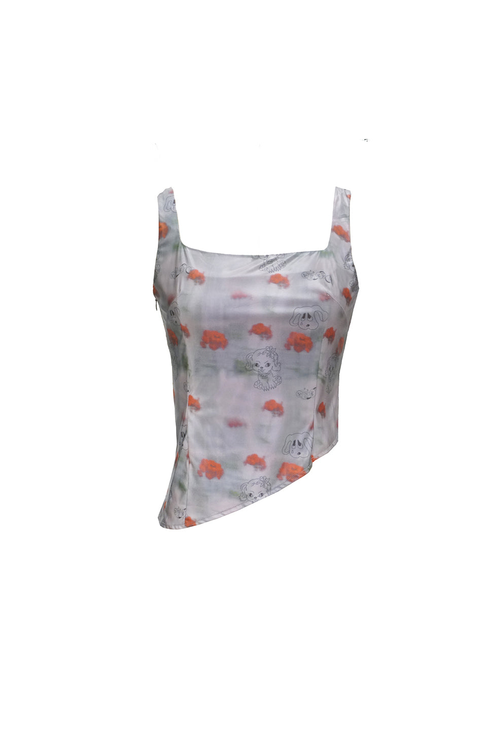 Unleash your fashion forward style with the Cry Dog Asymmetric Top. Crafted with an asymmetric design, this luxurious top adds a touch of edgy sophistication to your wardrobe. Perfect for any occasion, this top combines form and function for a stunning statement piece.