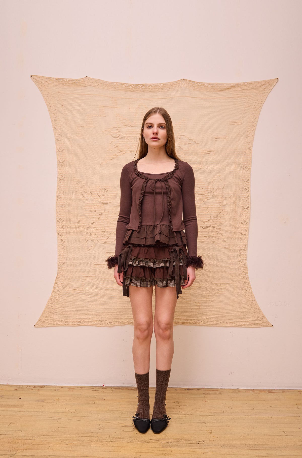 Baby Cocoa Plaid Tutu Skort
