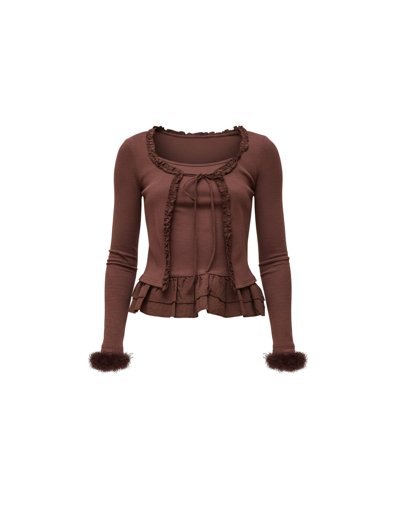 Dark Roast Fur Top