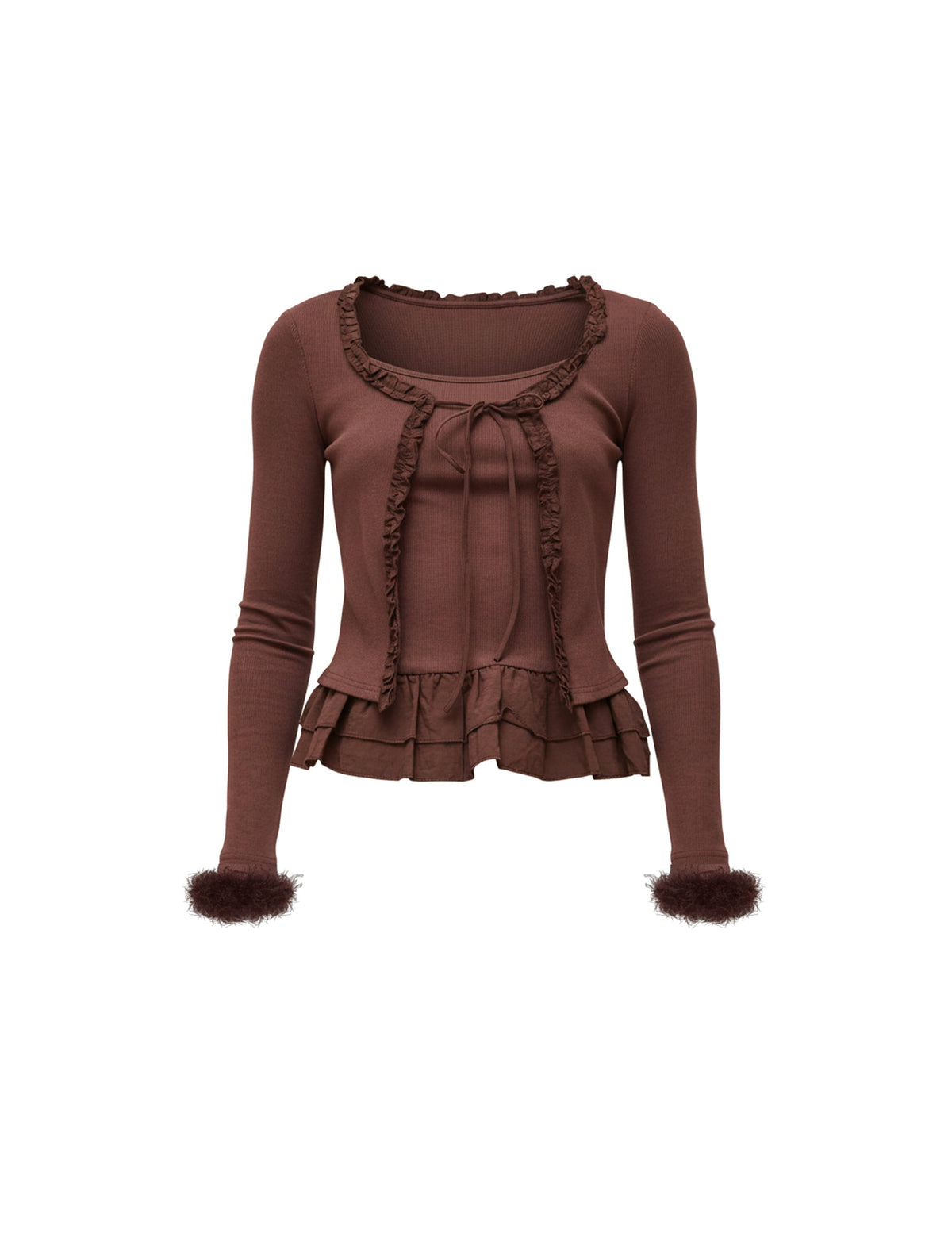 Dark Roast Fur Top