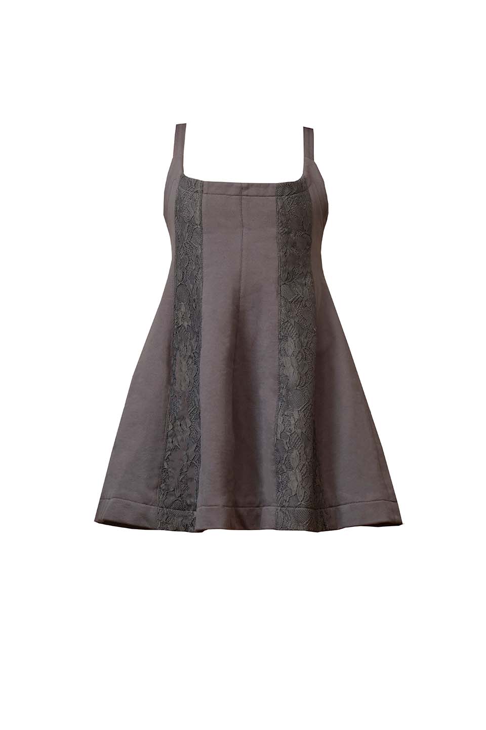 Gray Lace Shortcake Dress