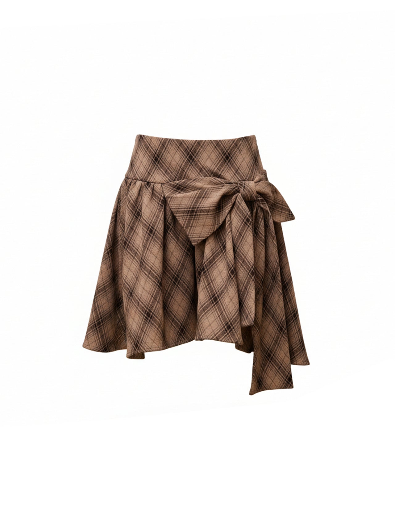 Golden Acorn Ribbon Midi Skirt