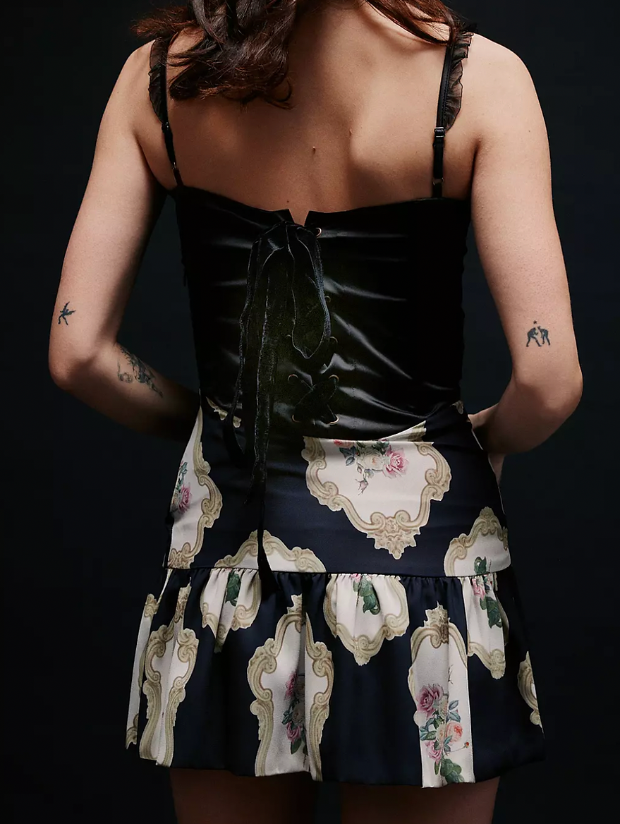 locking corset dress Hobble Dress Locking