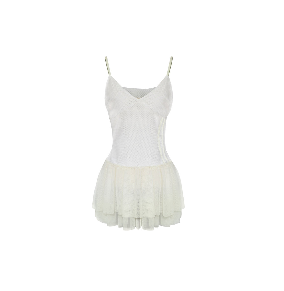 Sports Jersey Lace Dress - Ivory