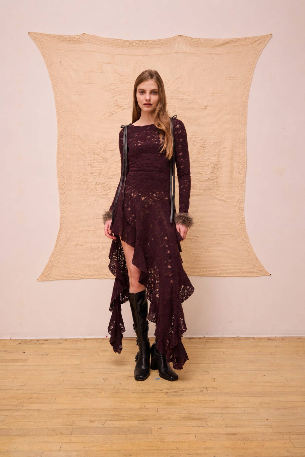 Amber Sunbeam Lace Dress