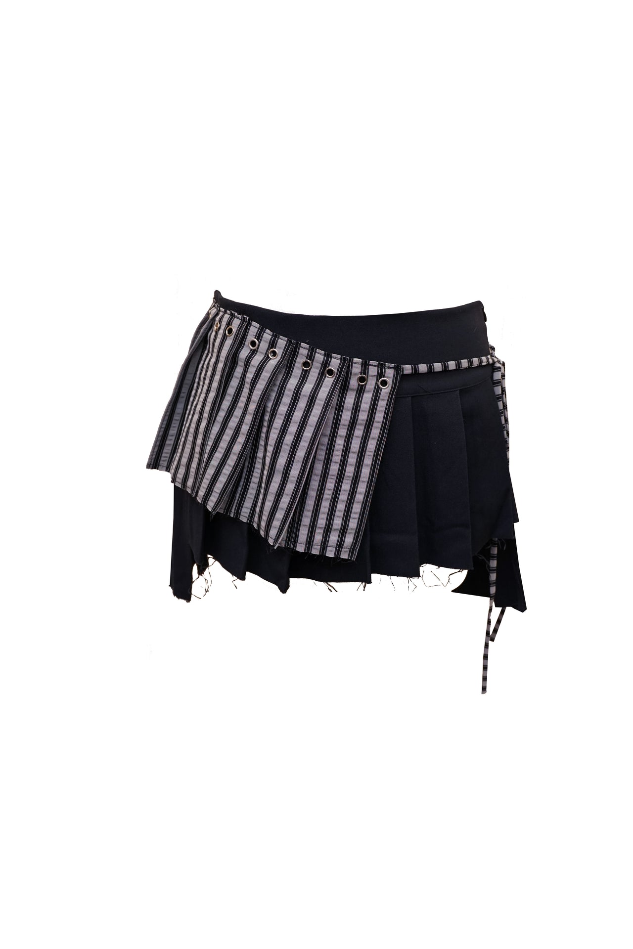 Layer away asymmetrical skirt