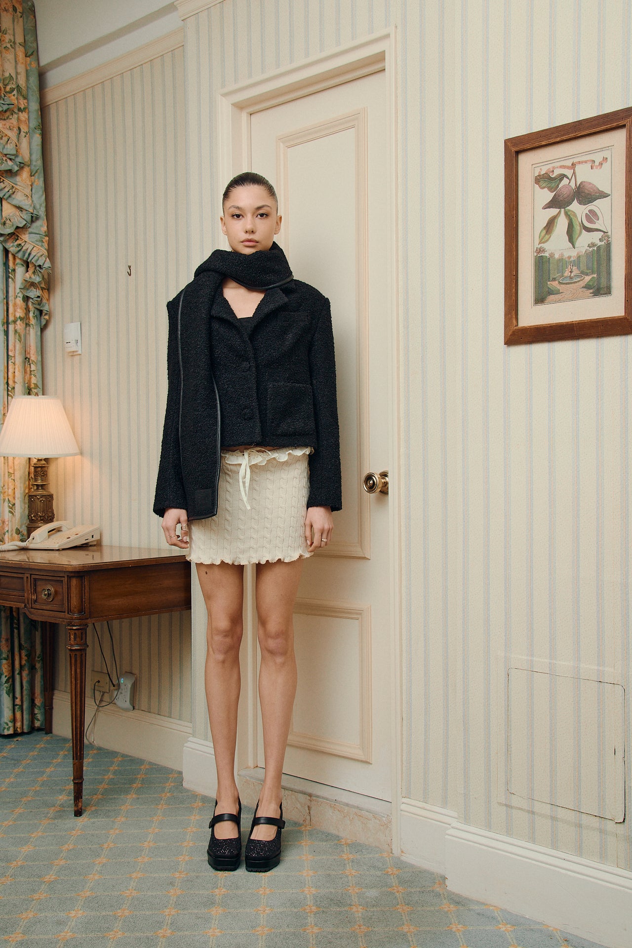 CREAMER TWEED JACKET BLACK