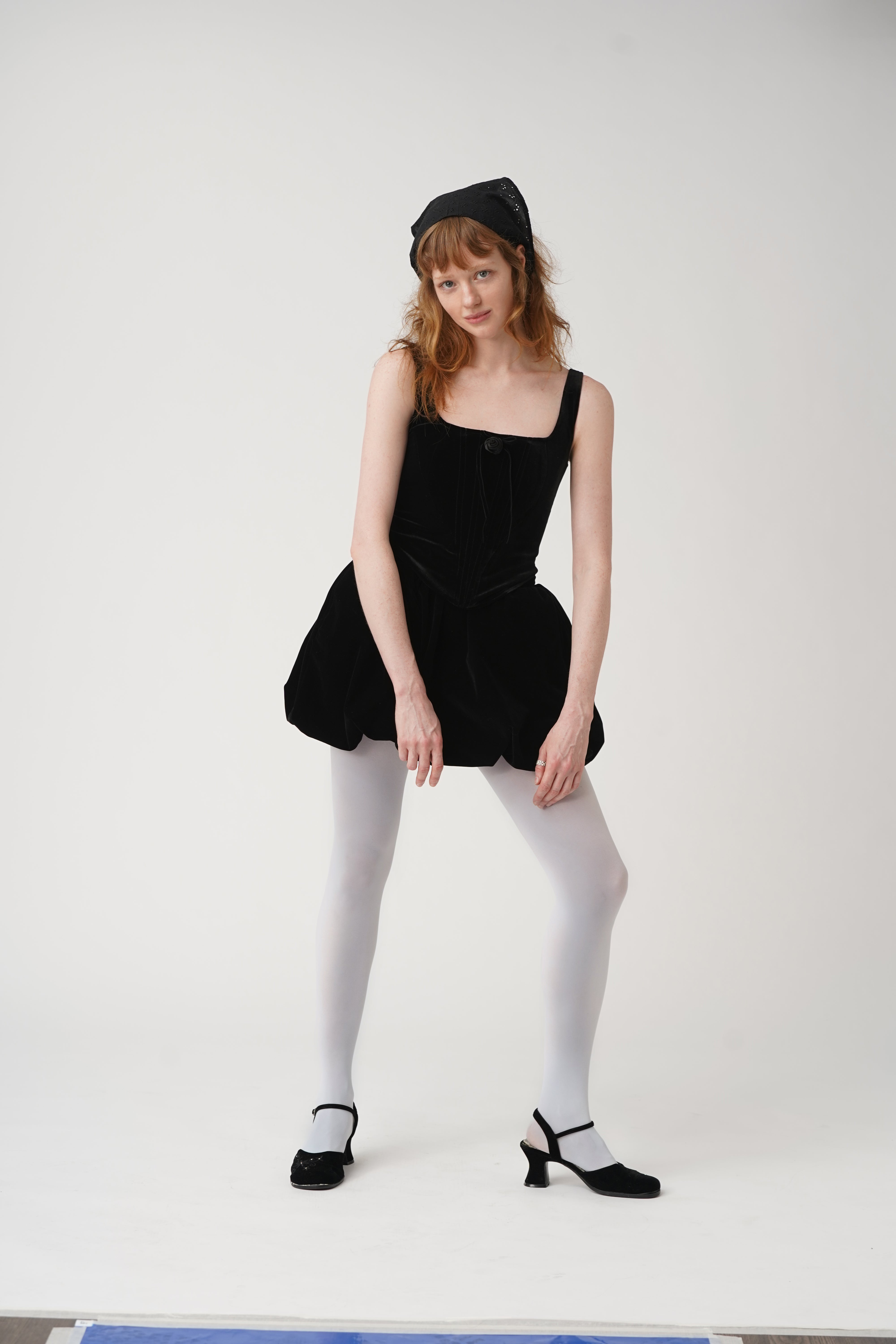 zemeta meant to be together corset dress Fitting in our NYC office : Snow Drop Velvet Sk & Cut the Cake Top ()