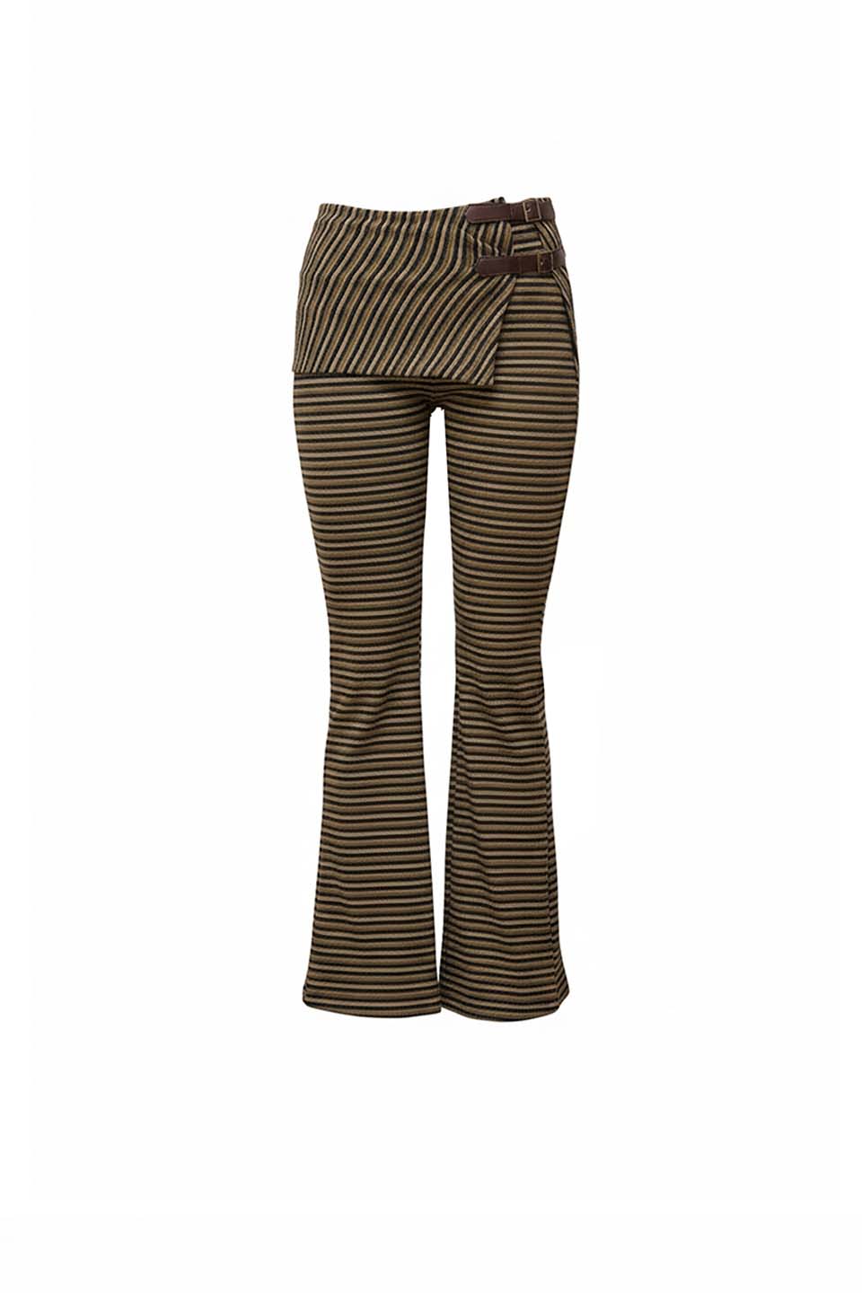 Olive Grove Stripe Fleece Pants