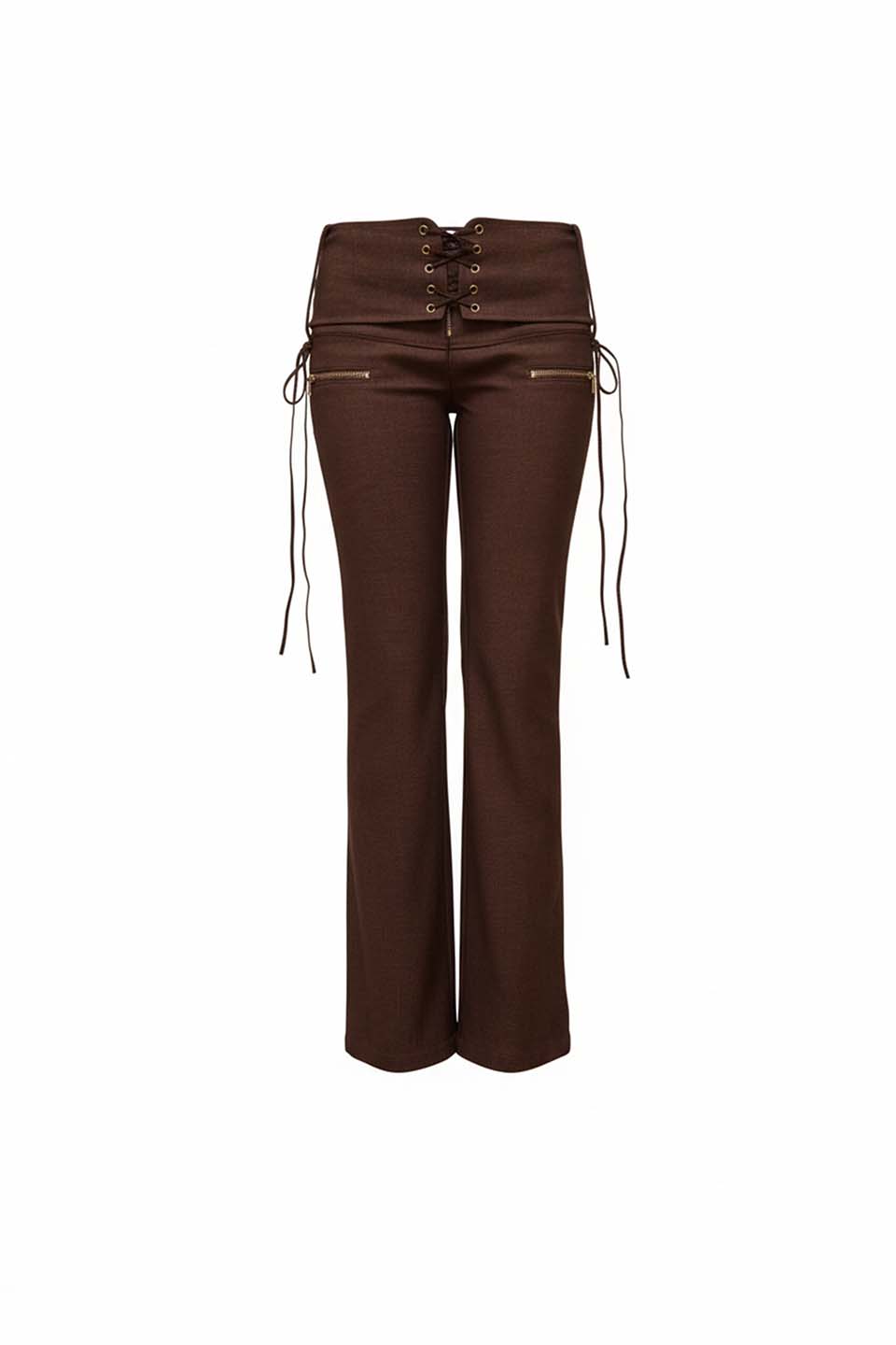 Little Explorer Lace Up Pants Brown