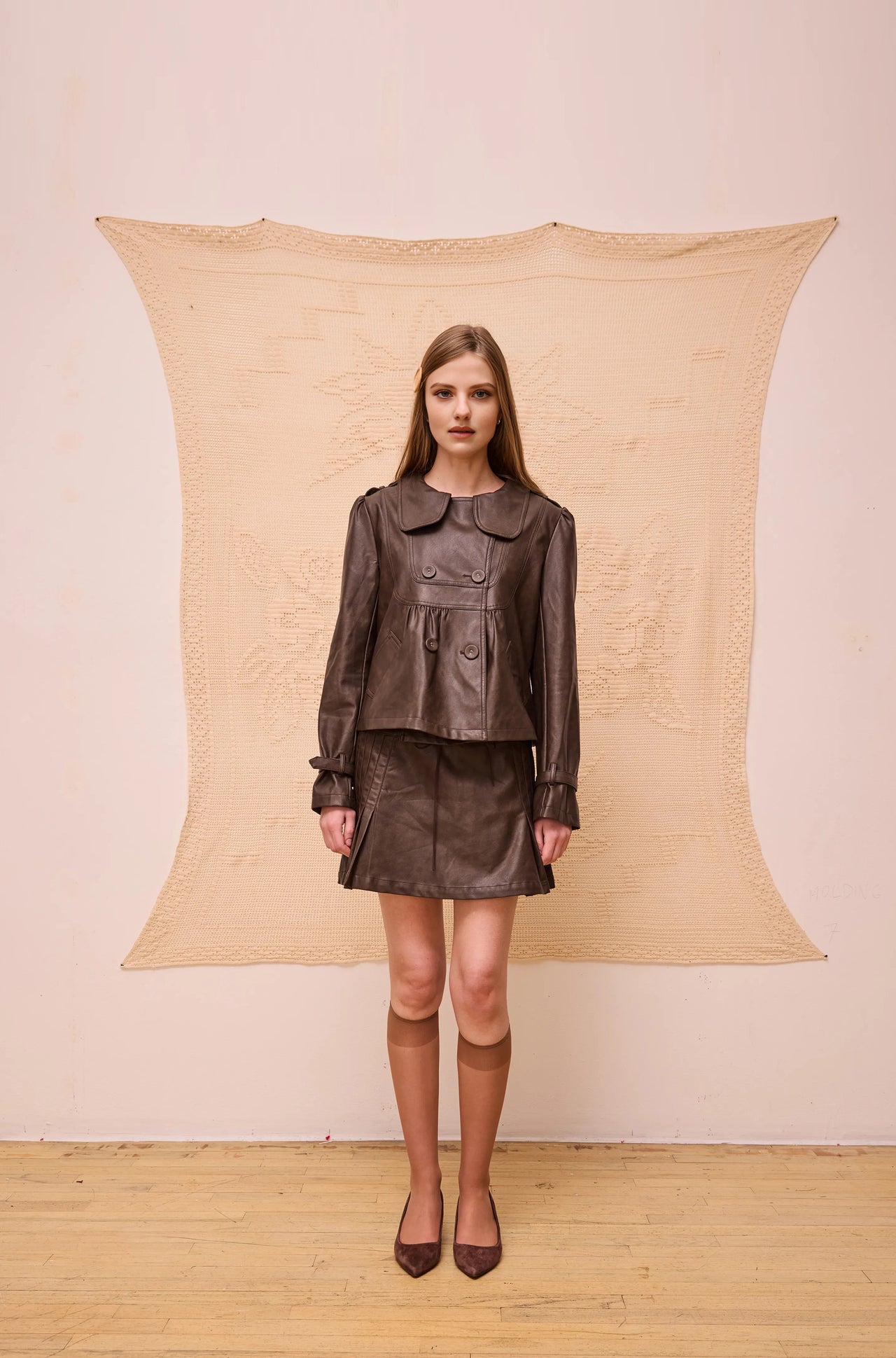 Old Road Brown Leather Jacket