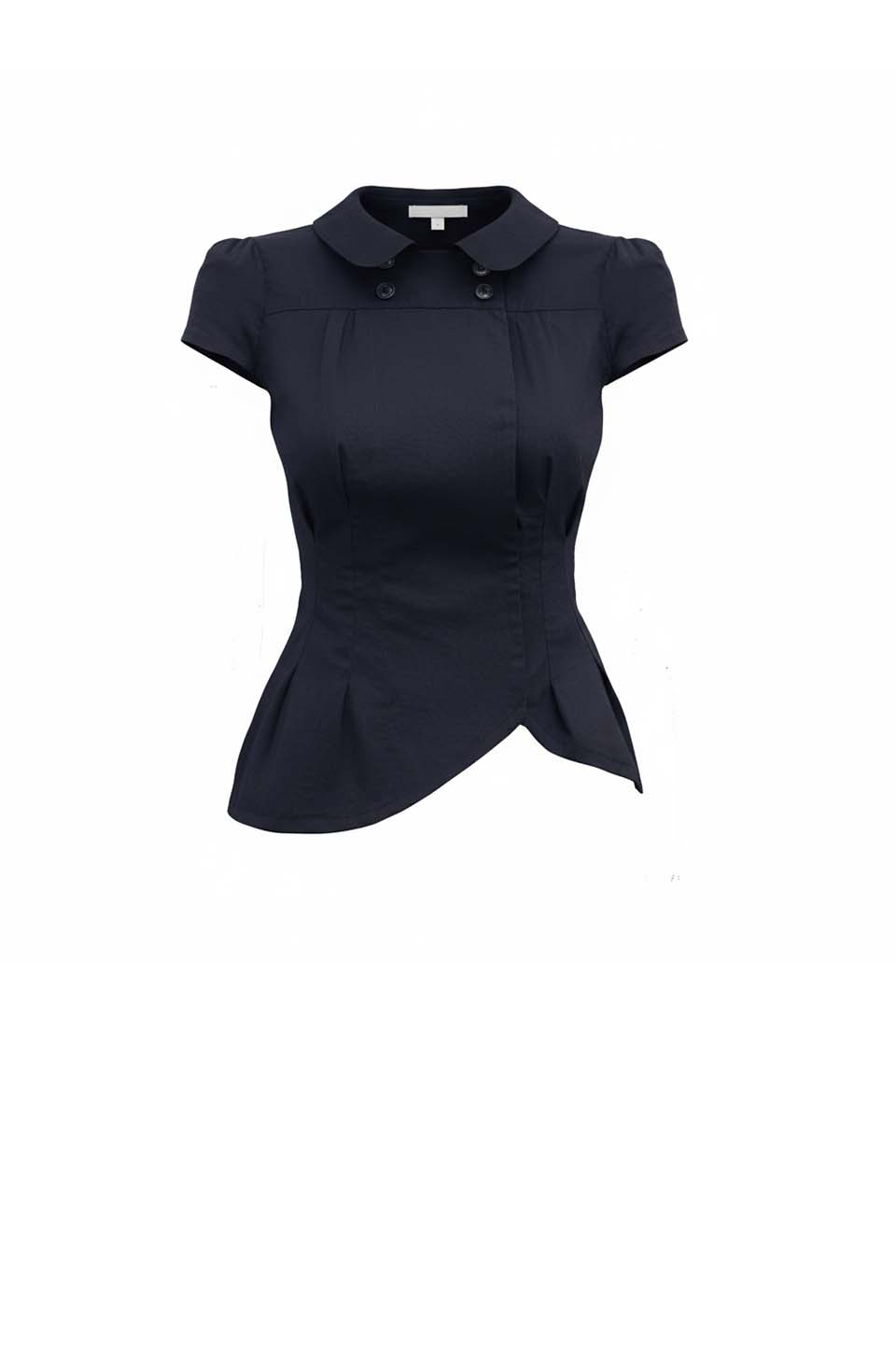 Navy Merry-Go Round Blouse