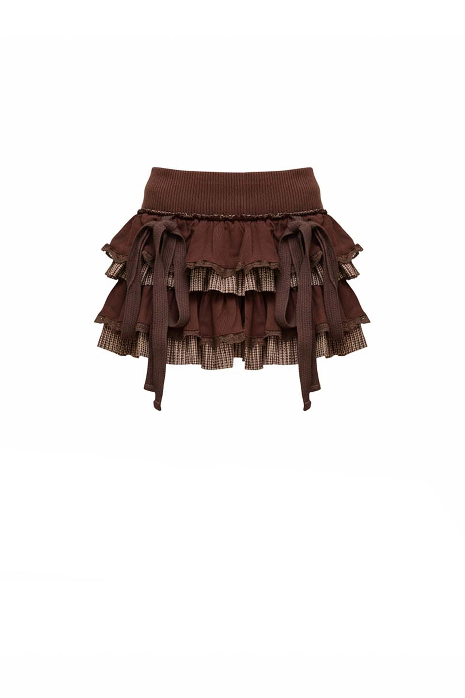Baby Cocoa Plaid Tutu Skort
