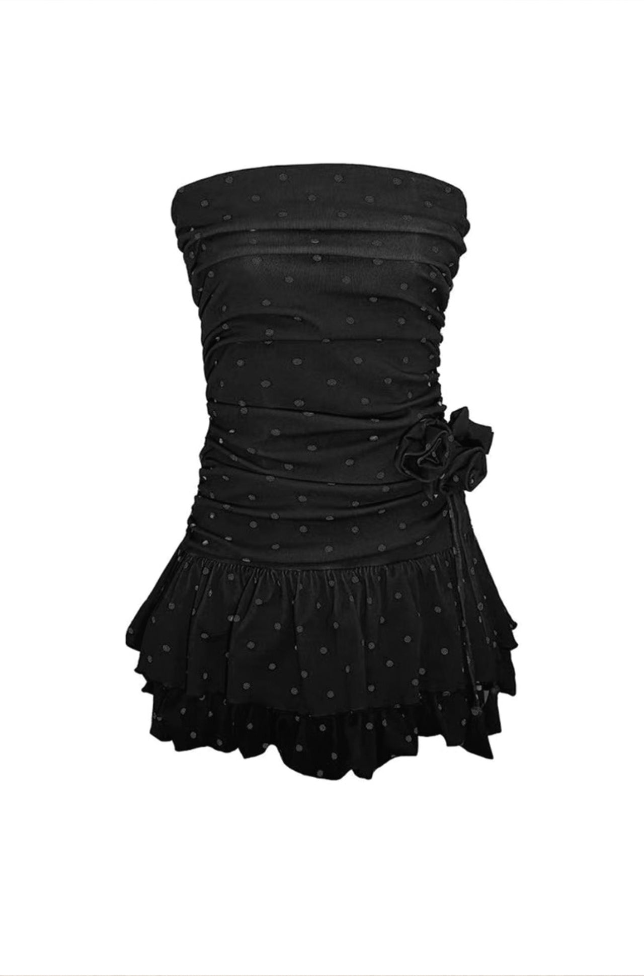 Midnight Charm Polka Dress