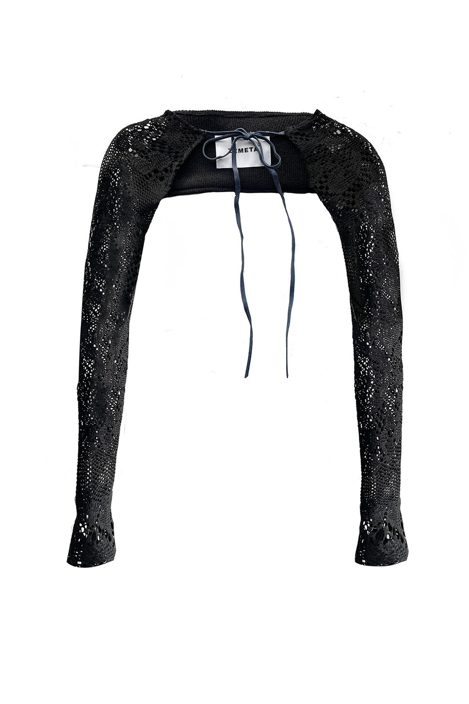 Rag Lace Tie Shrug in Black