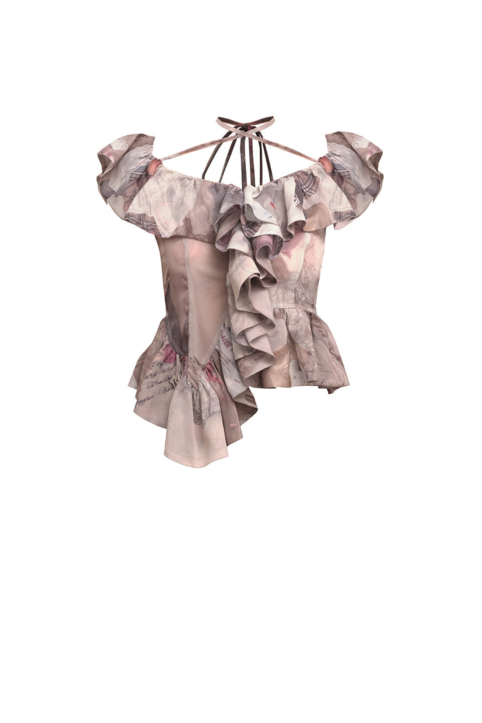 Lost & Found Carousel Chiffon Blouse
