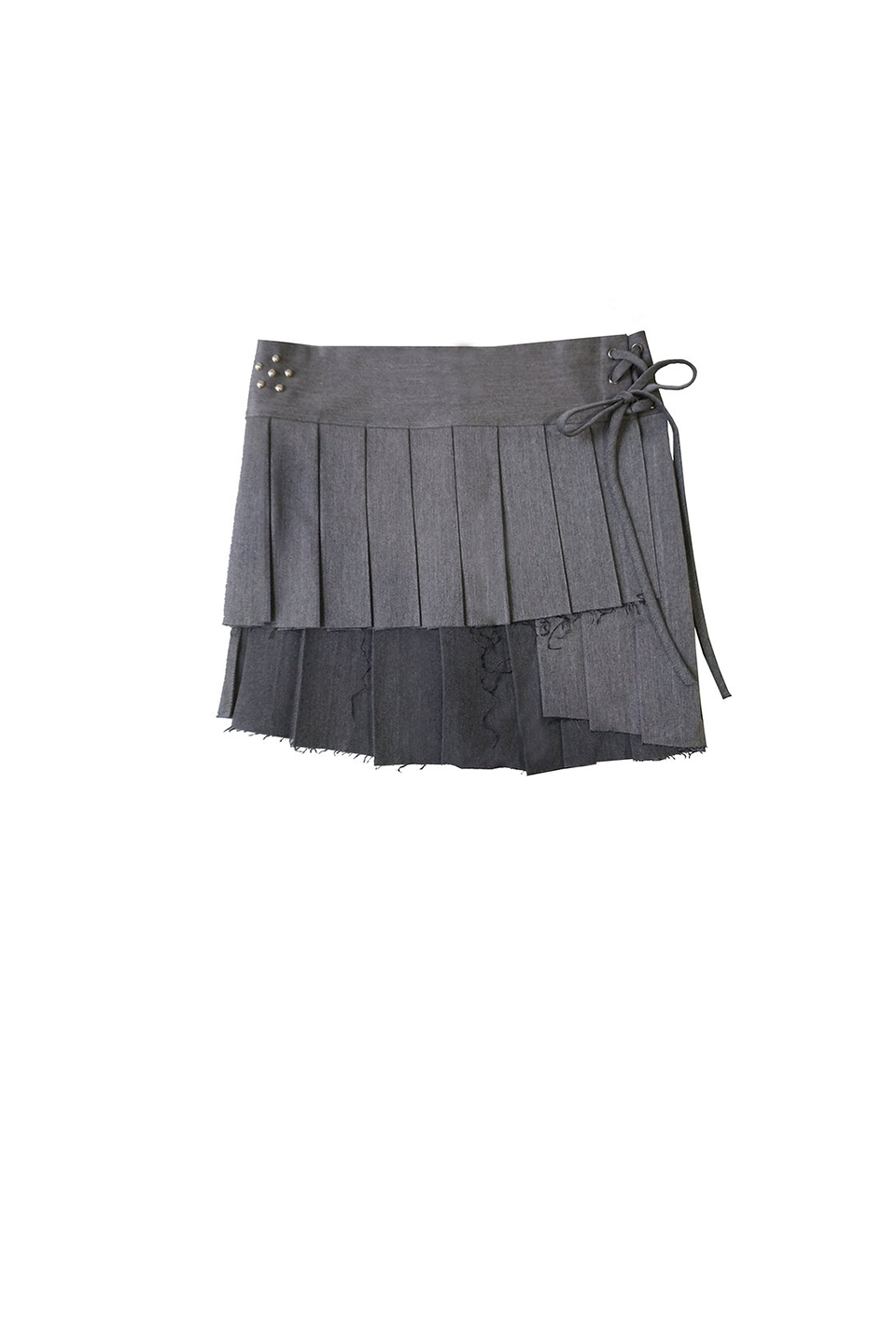 Wrap Tie Asymmetric Skirt